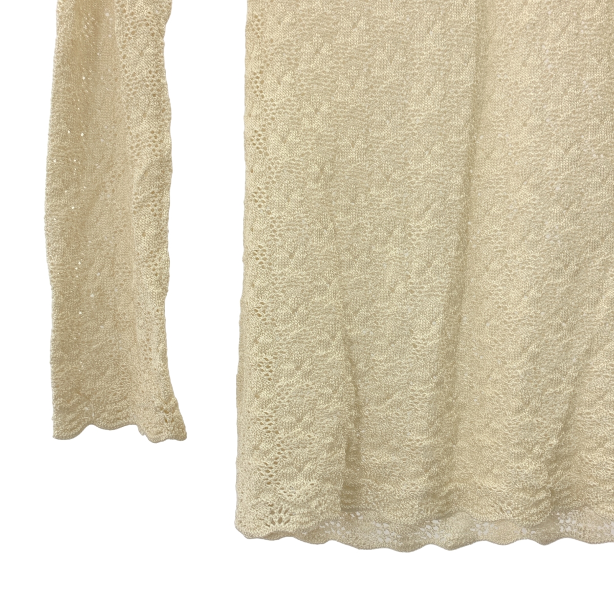 Mame Kurogouchi / マメクロゴウチ Knitted Lace Top レース ハイネック トップス