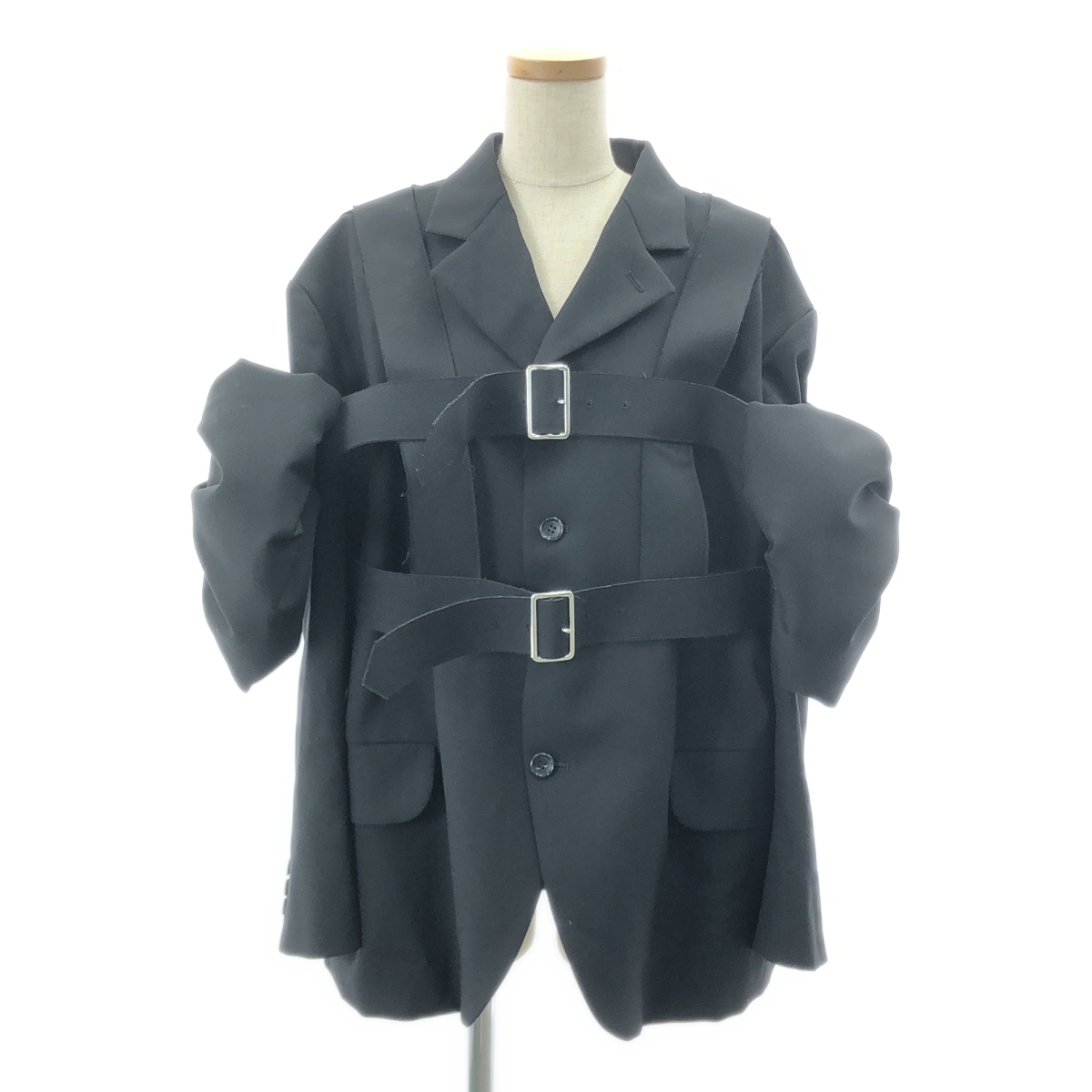 コムデギャルソン ポリ縮 ポンチョ COMME des GARCONS - コムデギャルソン ポリ縮絨ポンチョの通販