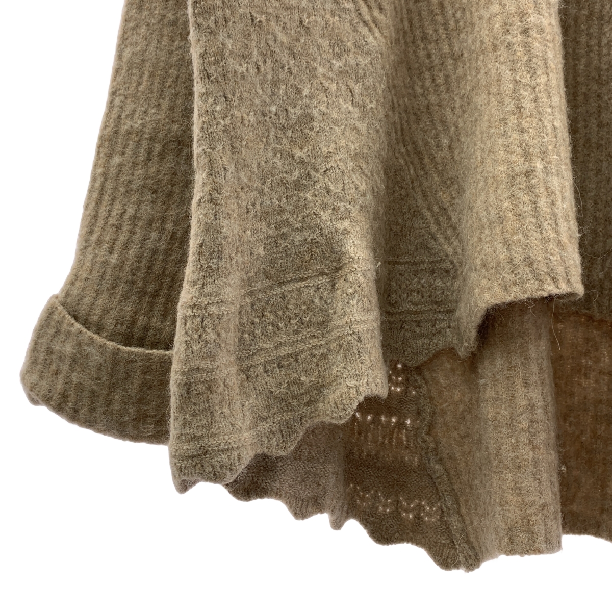 3.1 Phillip Lim / スリーワンフィリップリム Lofty Brushed Ribbed Pointelle-knit ウール アルパカ フレアニット