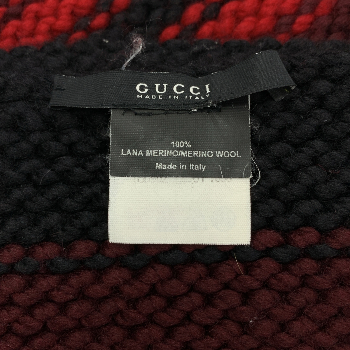 GUCCI / グッチ ウール フリンジ ストール マフラー / ユニセックス