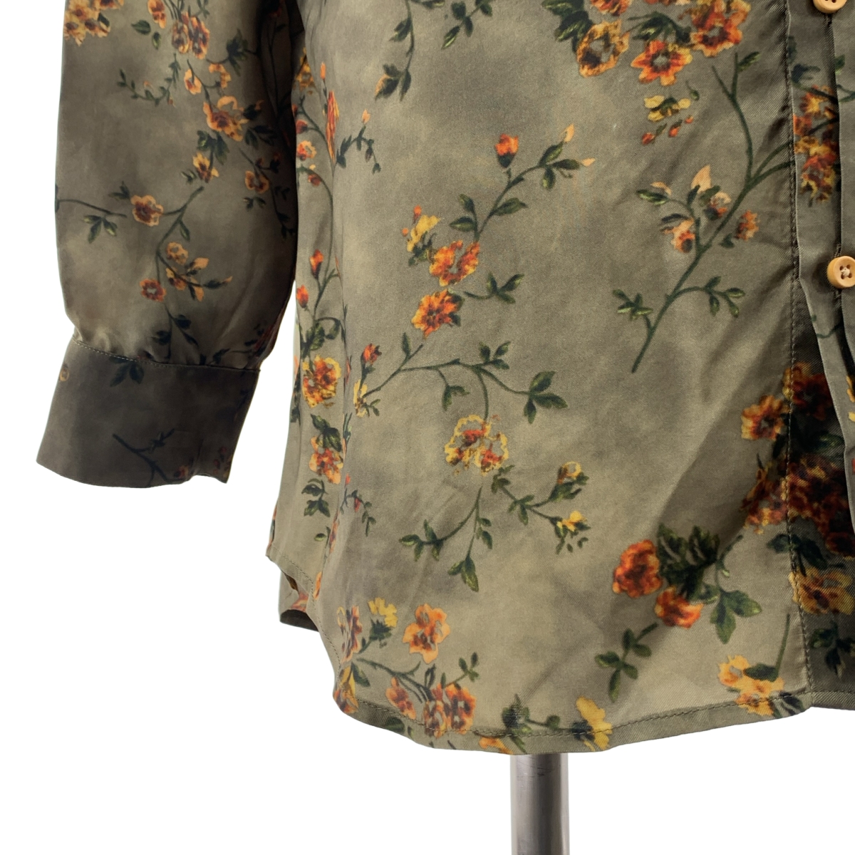 UMA WANG / ユマワン ビスコース レーヨン 総柄 オーバーシルエット シャツ