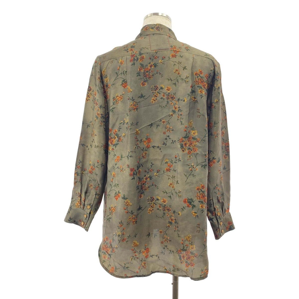 UMA WANG / ユマワン ビスコース レーヨン 総柄 オーバーシルエット シャツ