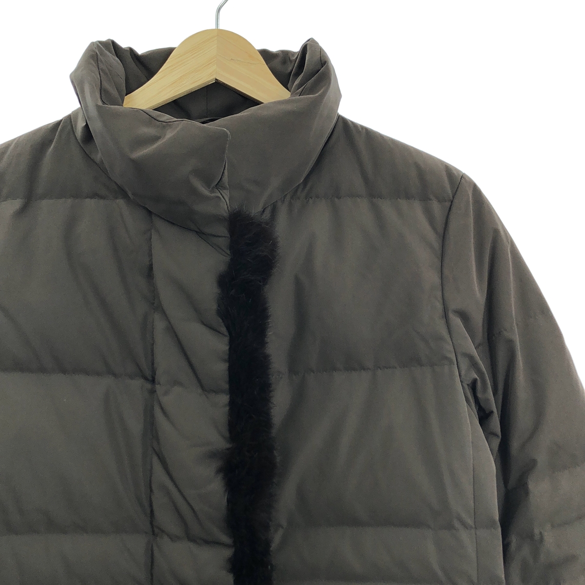 BURBERRY LONDON / バーバリーロンドン ノバチェック ファー ダウンジャケット