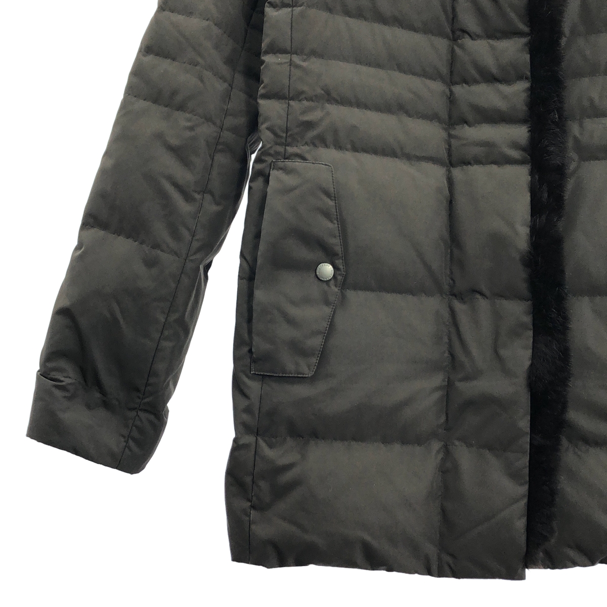 BURBERRY LONDON / バーバリーロンドン ノバチェック ファー ダウンジャケット