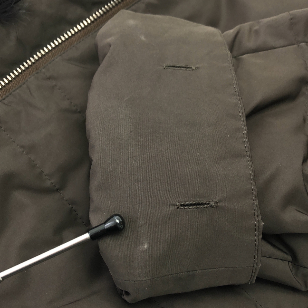 BURBERRY LONDON / バーバリーロンドン ノバチェック ファー ダウンジャケット