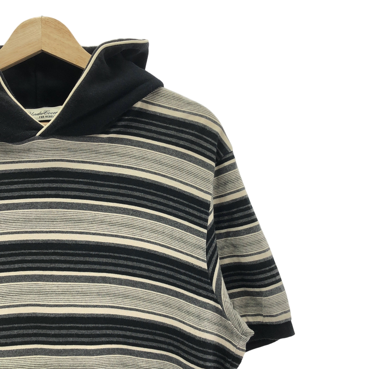 UNDERCOVERISM / アンダーカバイズム ボーダー カットソー フーディ