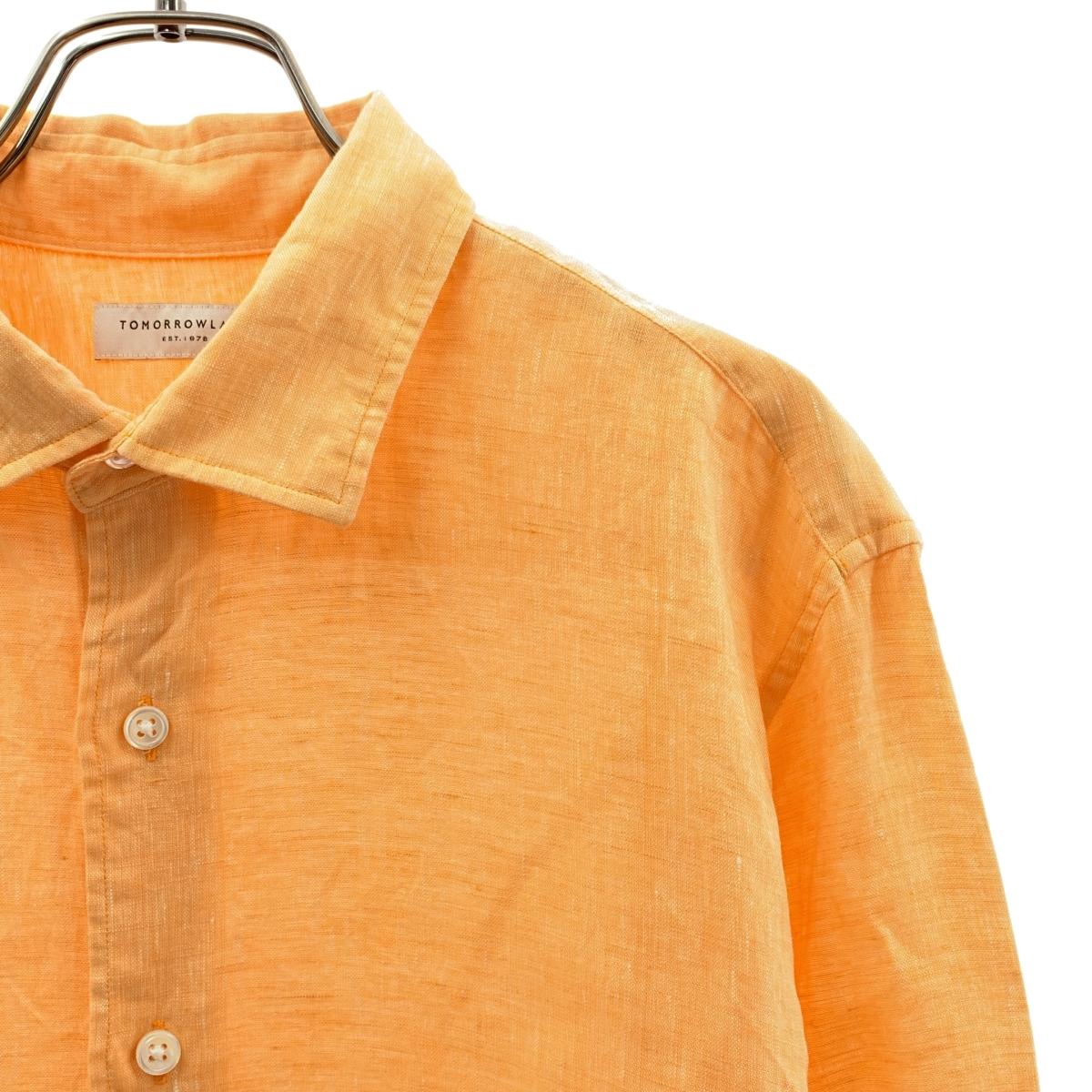 TOMORROWLAND / トゥモローランド リネン セミワイドカラーシャツ