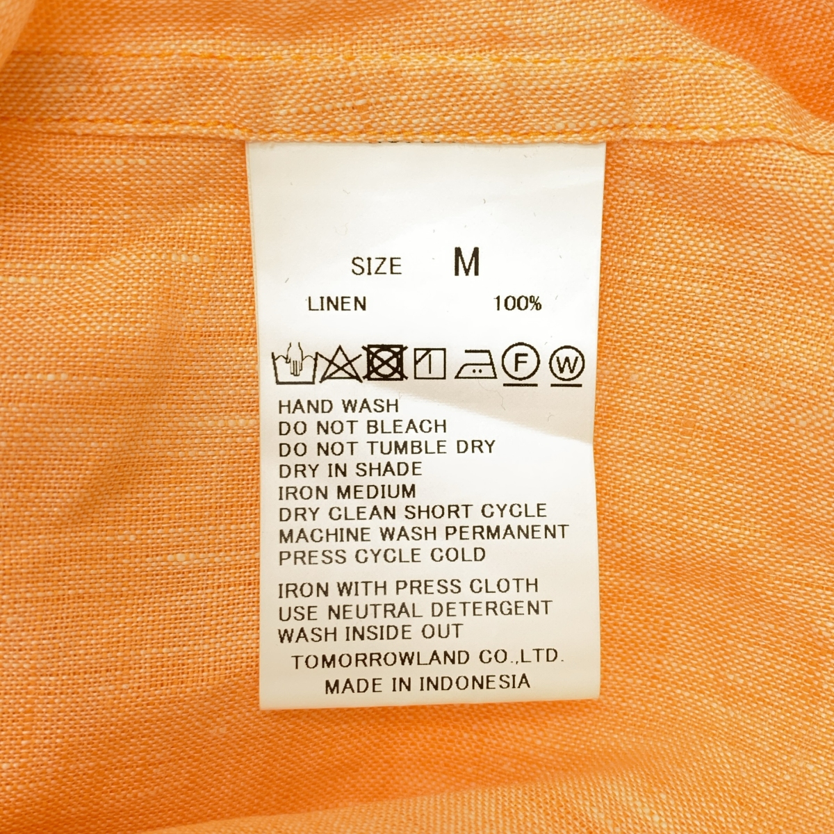TOMORROWLAND / トゥモローランド リネン セミワイドカラーシャツ