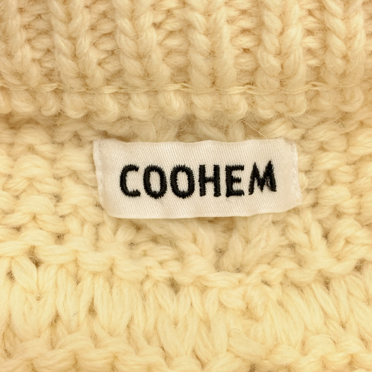 Coohem / コーヘン ウール ケーブル アランニット