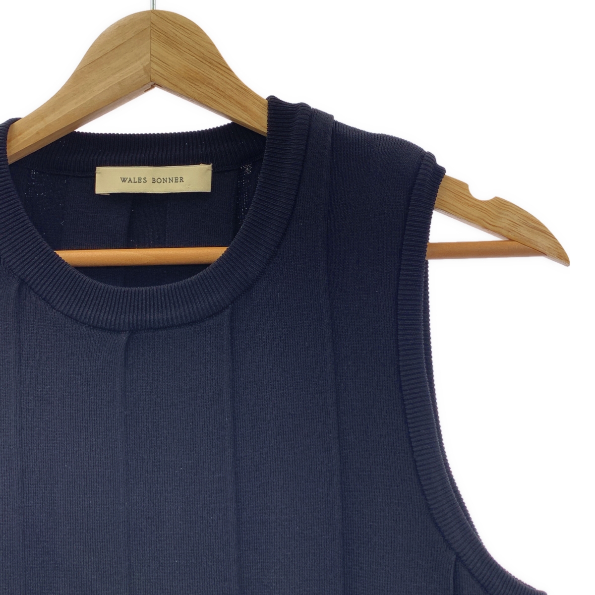 WALES BONNER / ウェールズボナー プリーツ ノースリーブ フリンジ トップス