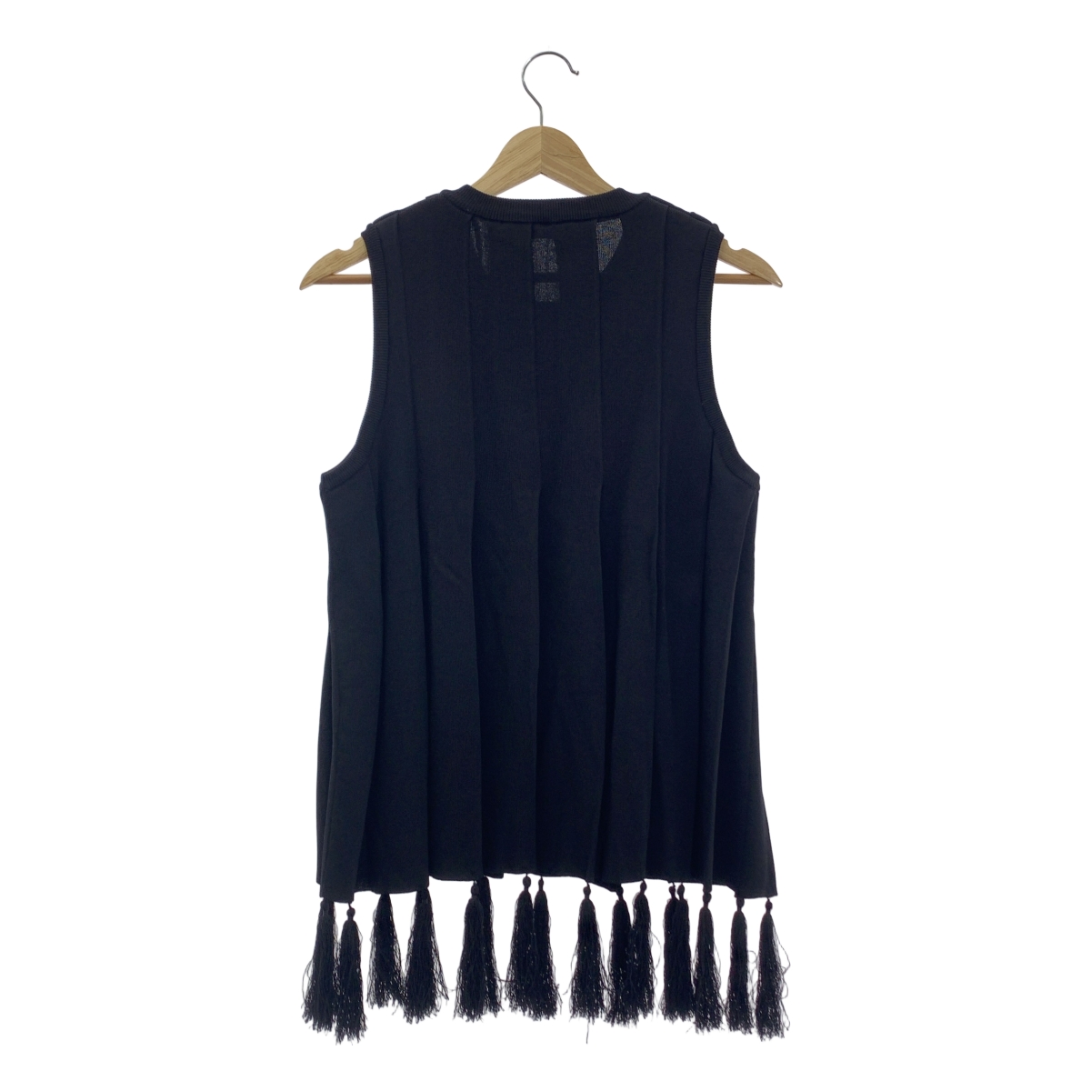 WALES BONNER / ウェールズボナー プリーツ ノースリーブ フリンジ トップス