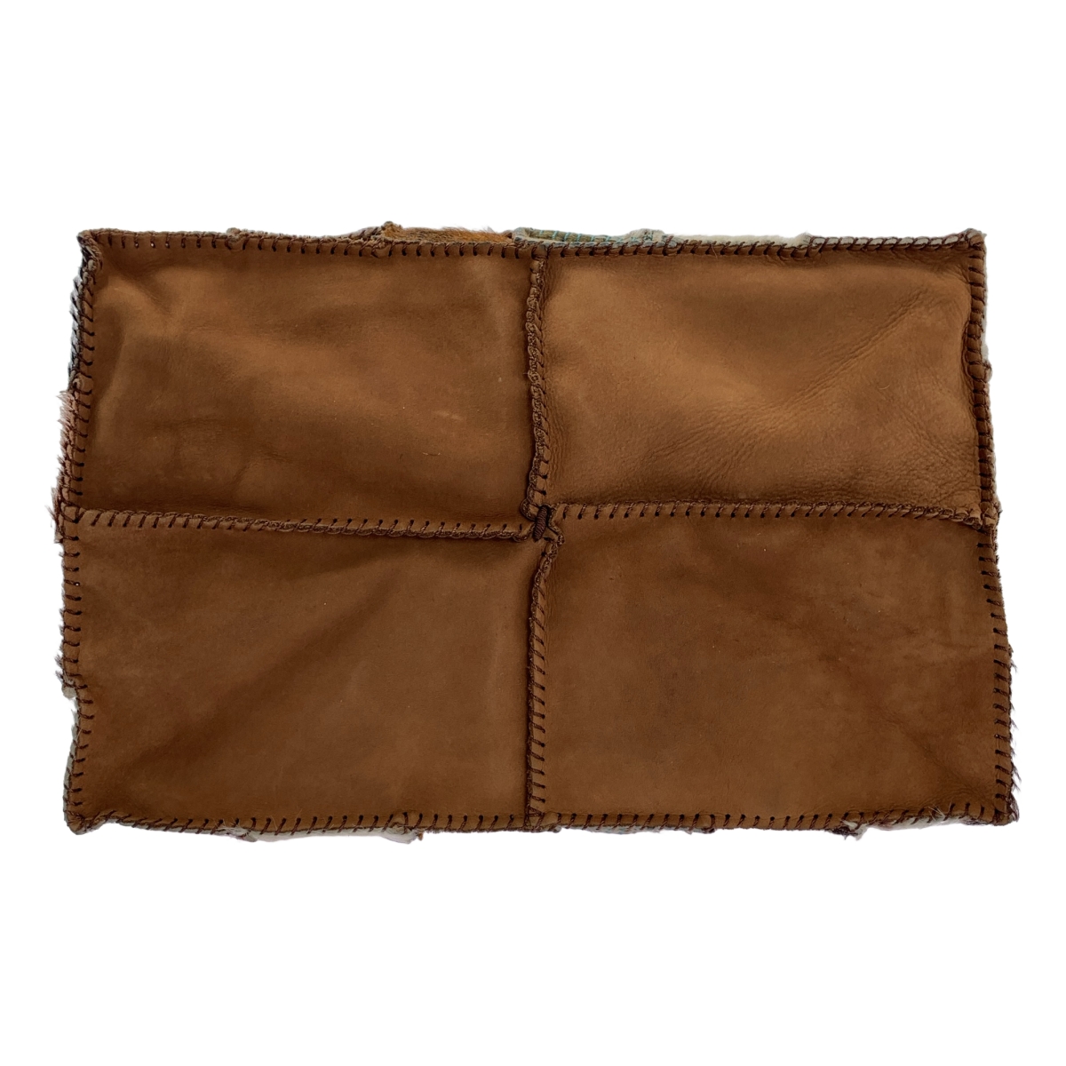 JAMIN PUECH / ジャマンピエッシュ ハラコ レザー パッチワーク ショルダーバッグ