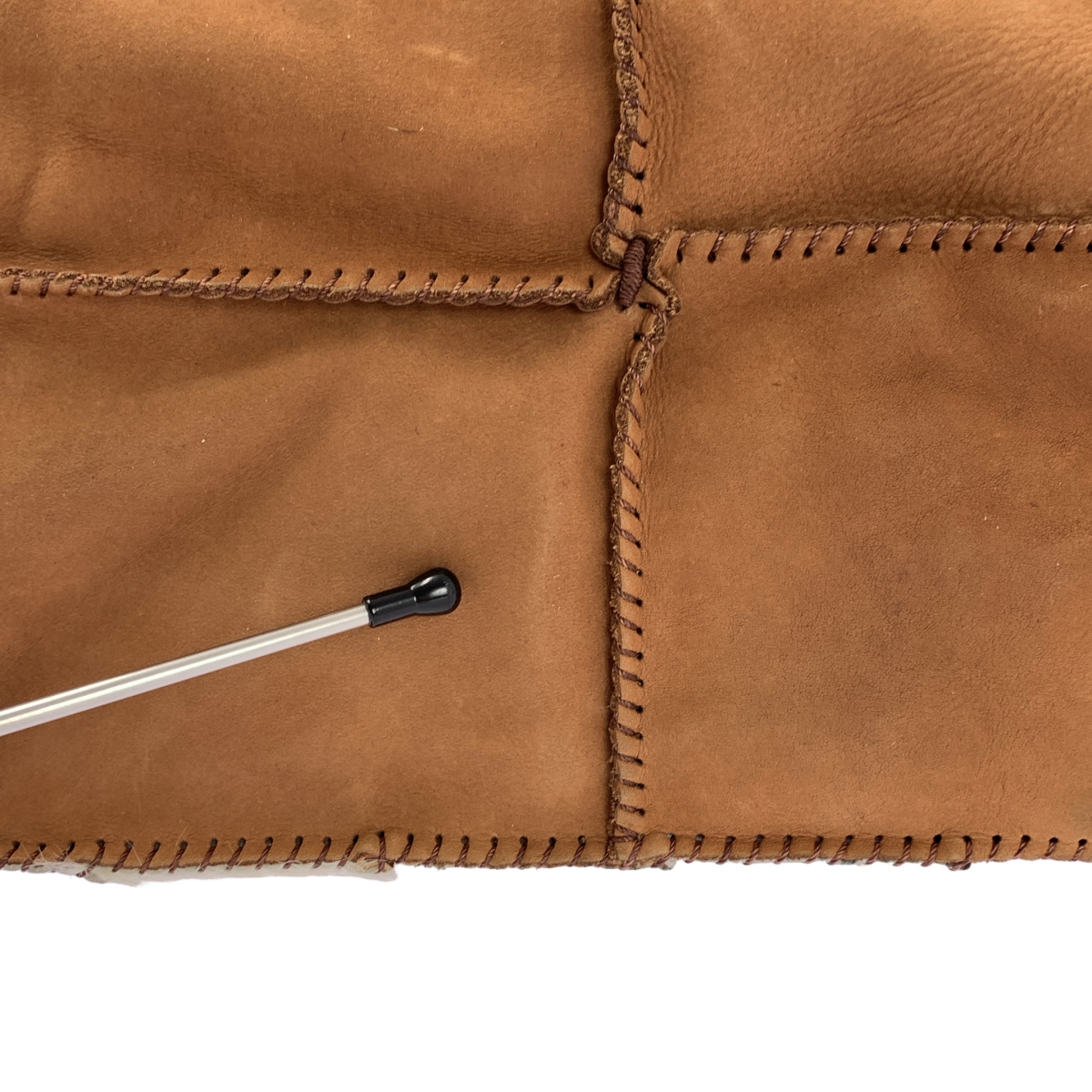 JAMIN PUECH / ジャマンピエッシュ ハラコ レザー パッチワーク ショルダーバッグ