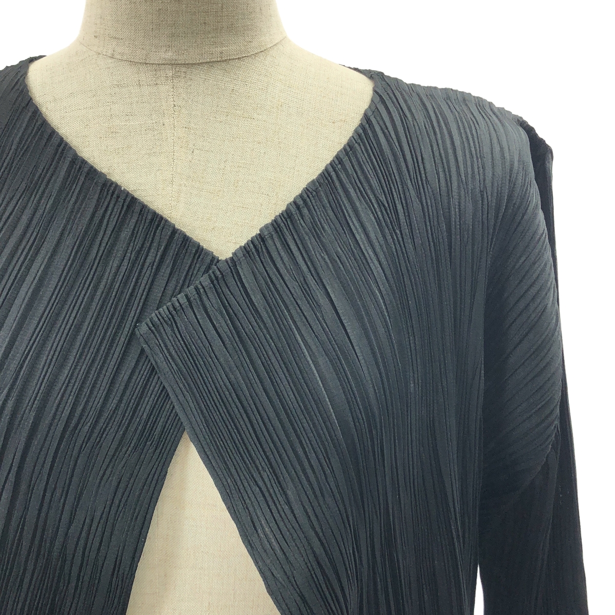 PLEATS PLEASE ISSEY MIYAKE / プリーツプリーズイッセイミヤケ ボタンレス プリーツ カーディガン
