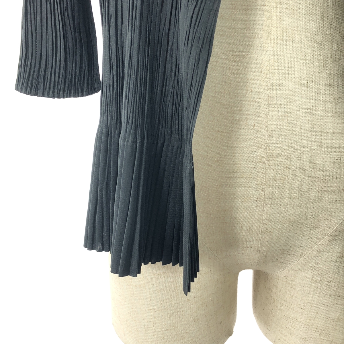 PLEATS PLEASE ISSEY MIYAKE / プリーツプリーズイッセイミヤケ ボタンレス プリーツ カーディガン