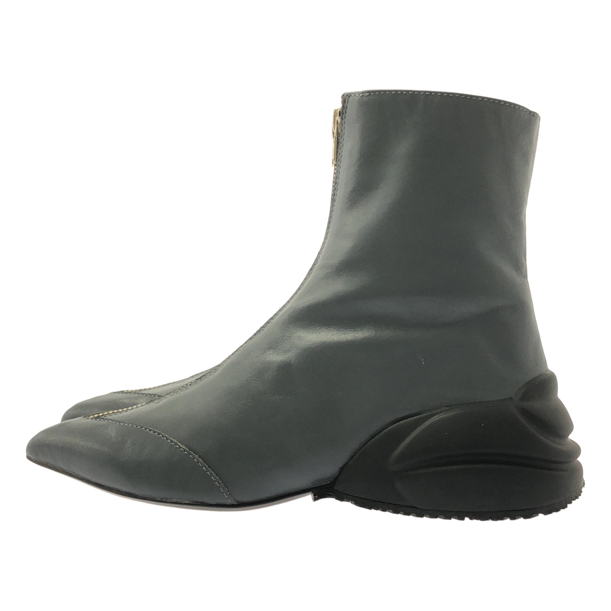 TOGA / トーガ ポインテッドトゥ レザー ジップ ブーツ