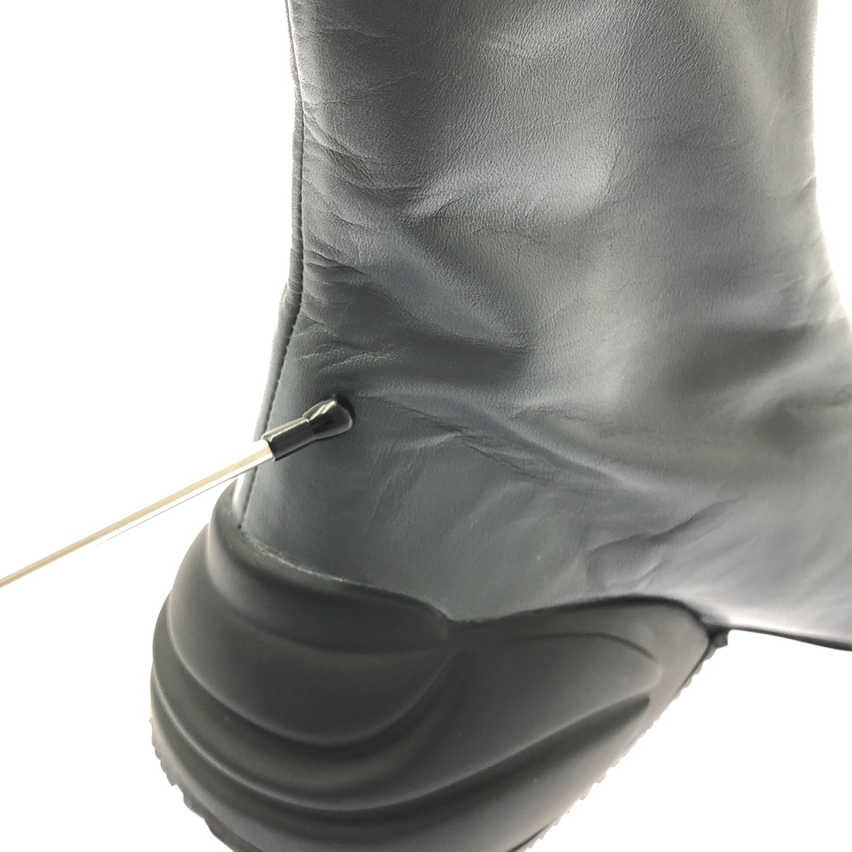 TOGA / トーガ ポインテッドトゥ レザー ジップ ブーツ