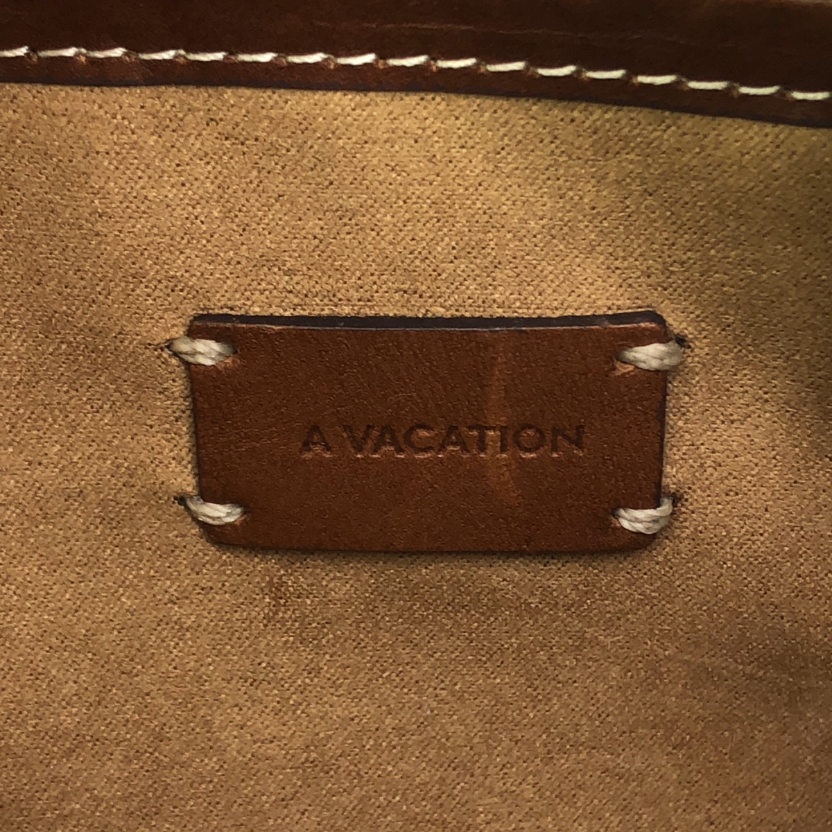 A VACATION / アヴァケーション CARRIE ORANGE PAISLEY / レザー切替 エンブロイダリー ワンショルダーバッグ