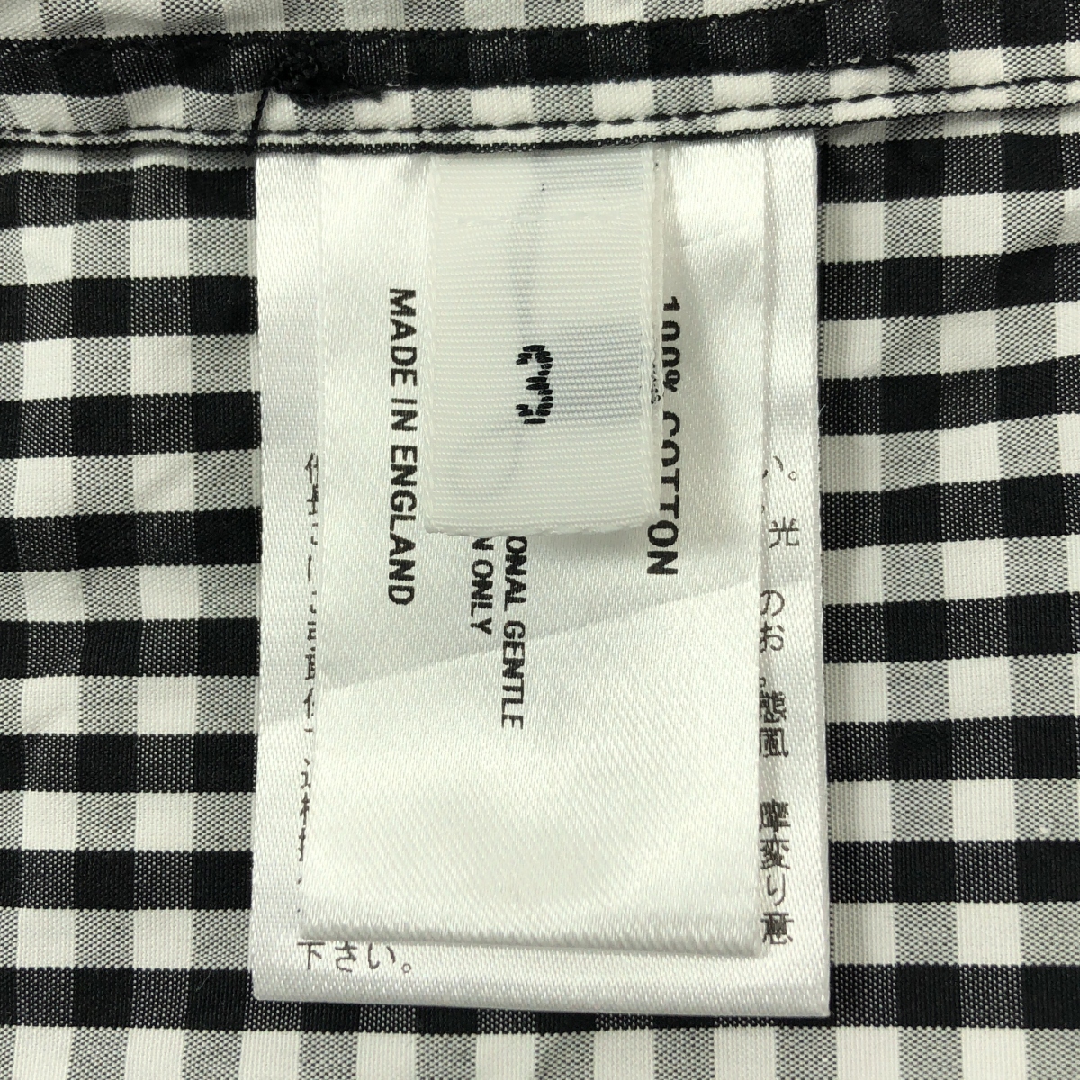 その他 × RIVER Limited Model CL-SHIRT ギンガムチェック カラーレスシャツ