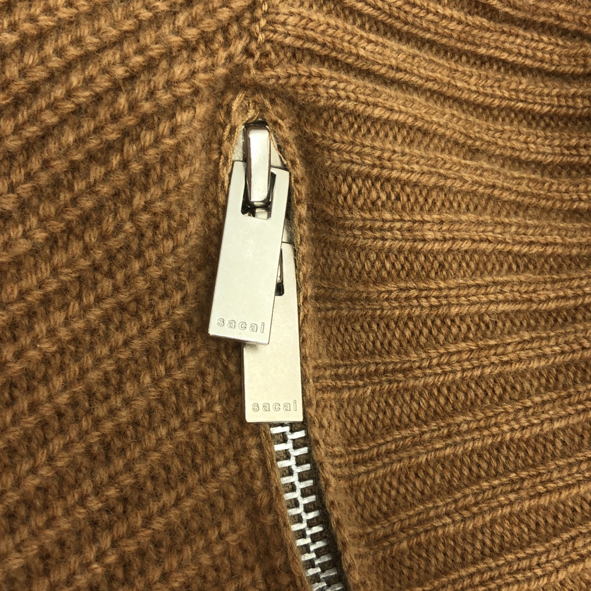sacai / サカイ high neck zip knit  / ジップ ハイネック ニット セーター
