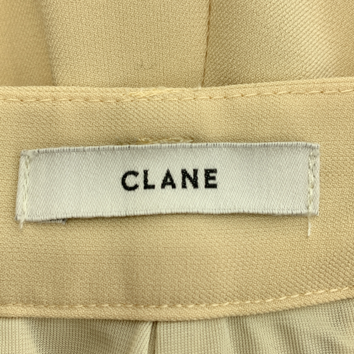 CLANE / クラネ BASIC TUCK PANTS / ベーシックタックパンツ / 総裏地