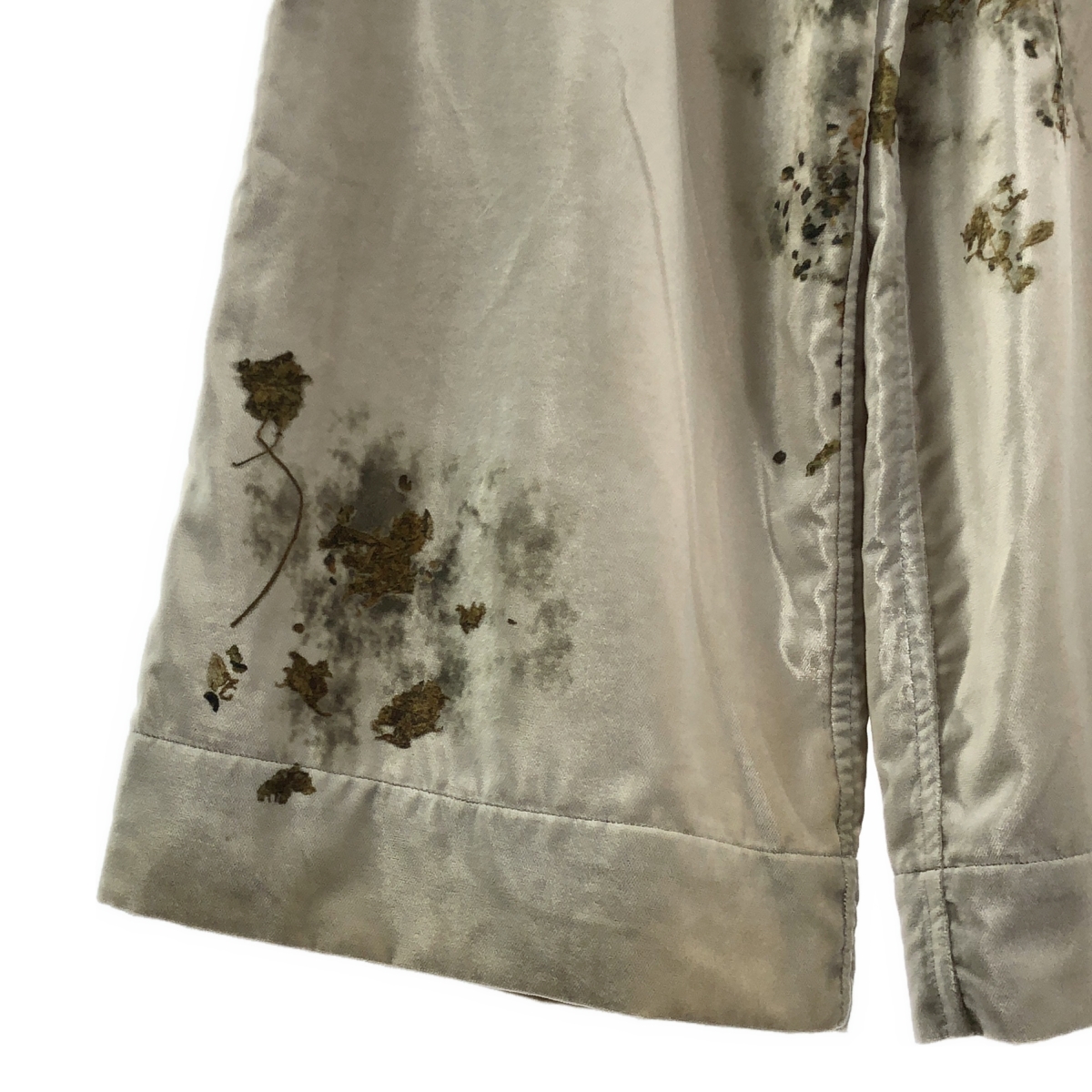 その他 VELVET CHINESE MEDICINE PRINT PAJAMA PANTS  / 総柄 ベルベット ドローストリング ウエストゴム イージー パンツ