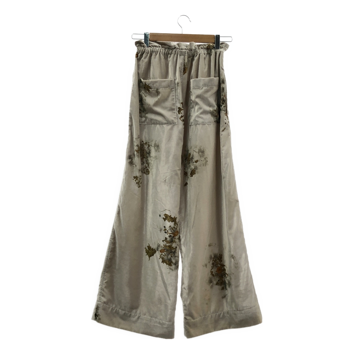 その他 VELVET CHINESE MEDICINE PRINT PAJAMA PANTS  / 総柄 ベルベット ドローストリング ウエストゴム イージー パンツ