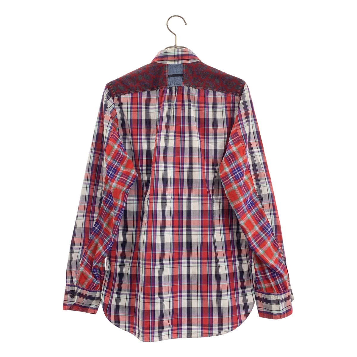 JUNYAWATANABE COMMEdesGARCONS MAN / ジュンヤワタナベマン コットン チェック切替 シャツ