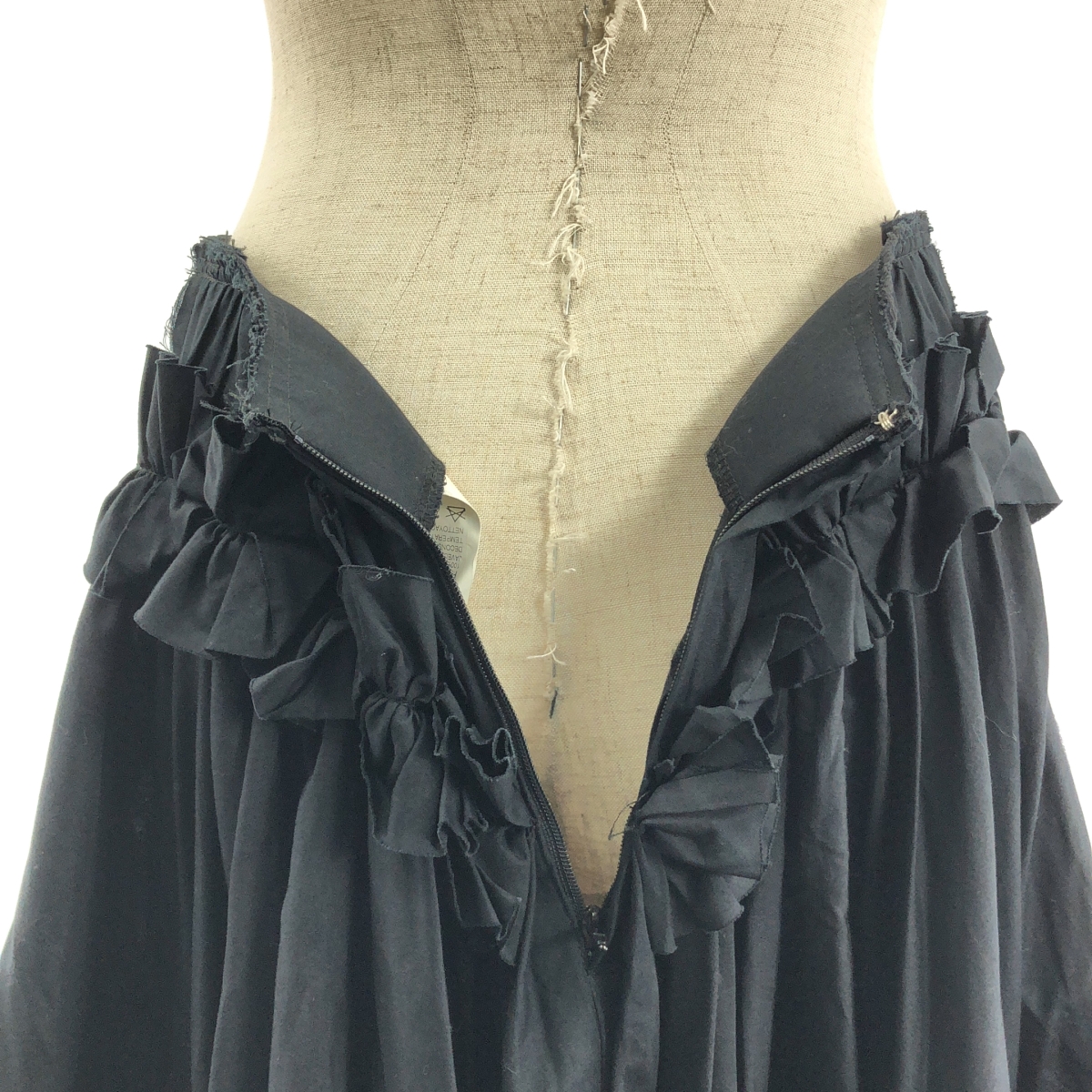 COMME des GARCONS / コムデギャルソン 格子 ボリューム フレア スカート