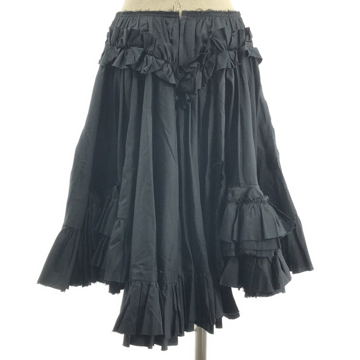 COMME des GARCONS / コムデギャルソン 格子 ボリューム フレア スカート