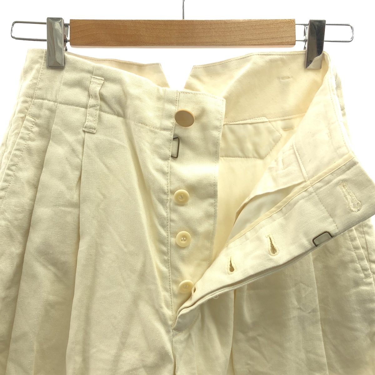 ASEEDONCLOUD / アシードンクラウド Sakurashi Trousers リネン タック パンツ