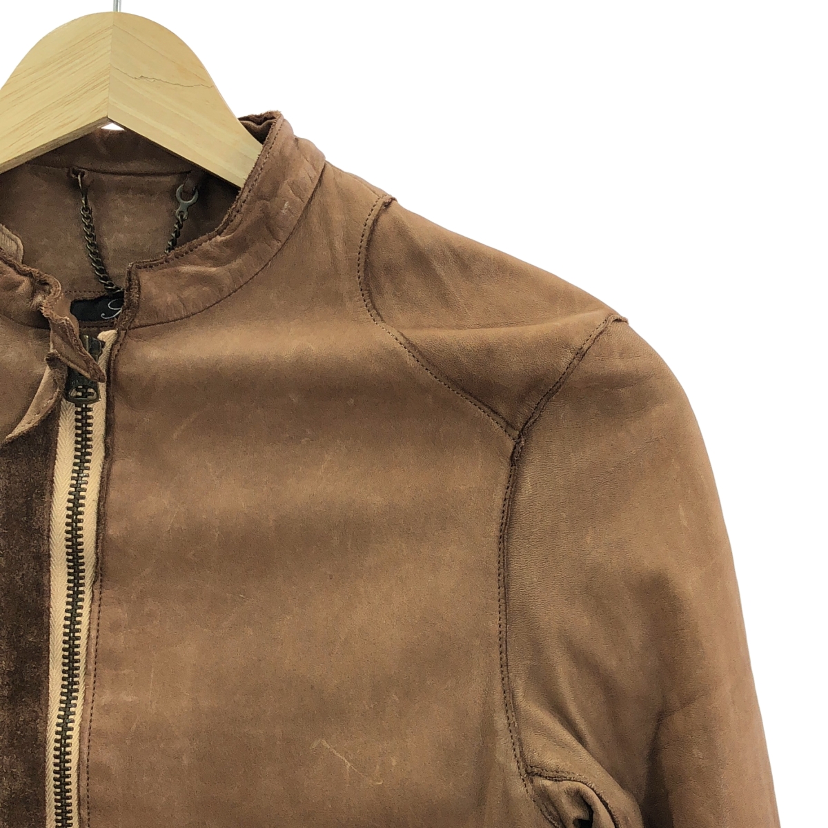 Sisii / シシ 牛革 カウレザー シングル ライダース ジャケット / 総裏地