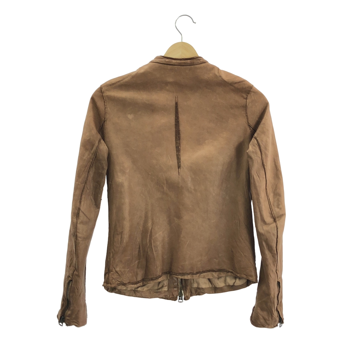 Sisii / シシ 牛革 カウレザー シングル ライダース ジャケット / 総裏地