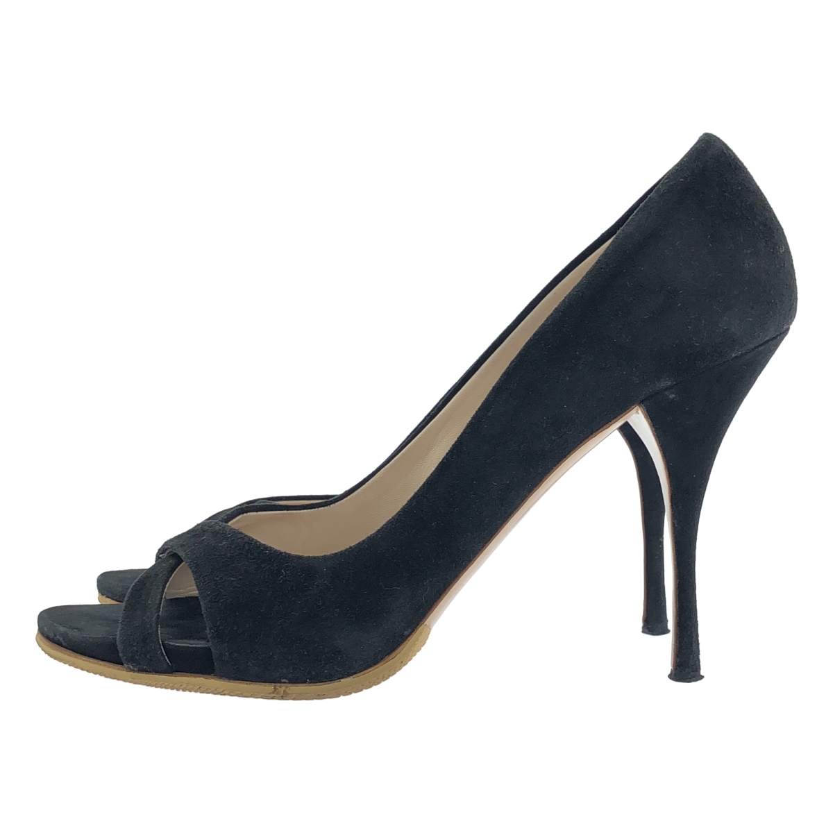 miu miu / ミュウミュウ スエード レザー ヒール パンプス サンダル