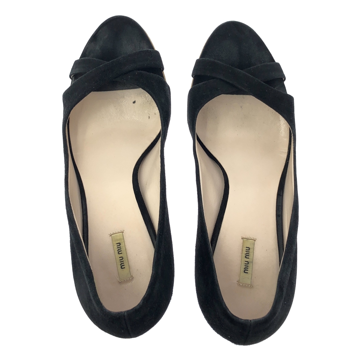 miu miu / ミュウミュウ スエード レザー ヒール パンプス サンダル
