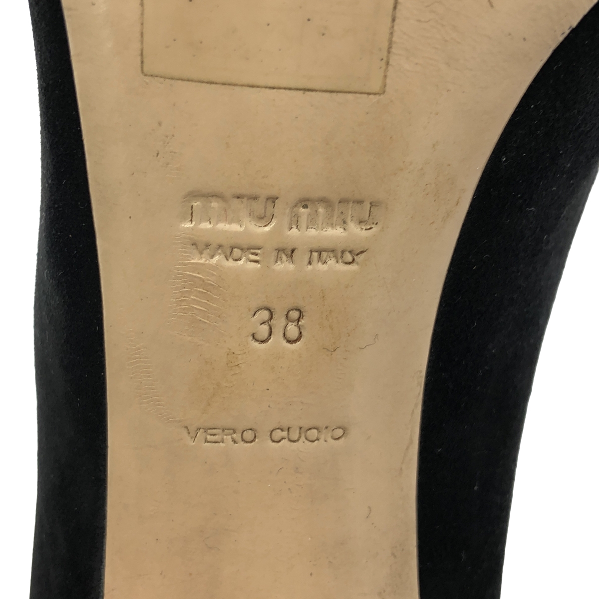 miu miu / ミュウミュウ スエード レザー ヒール パンプス サンダル