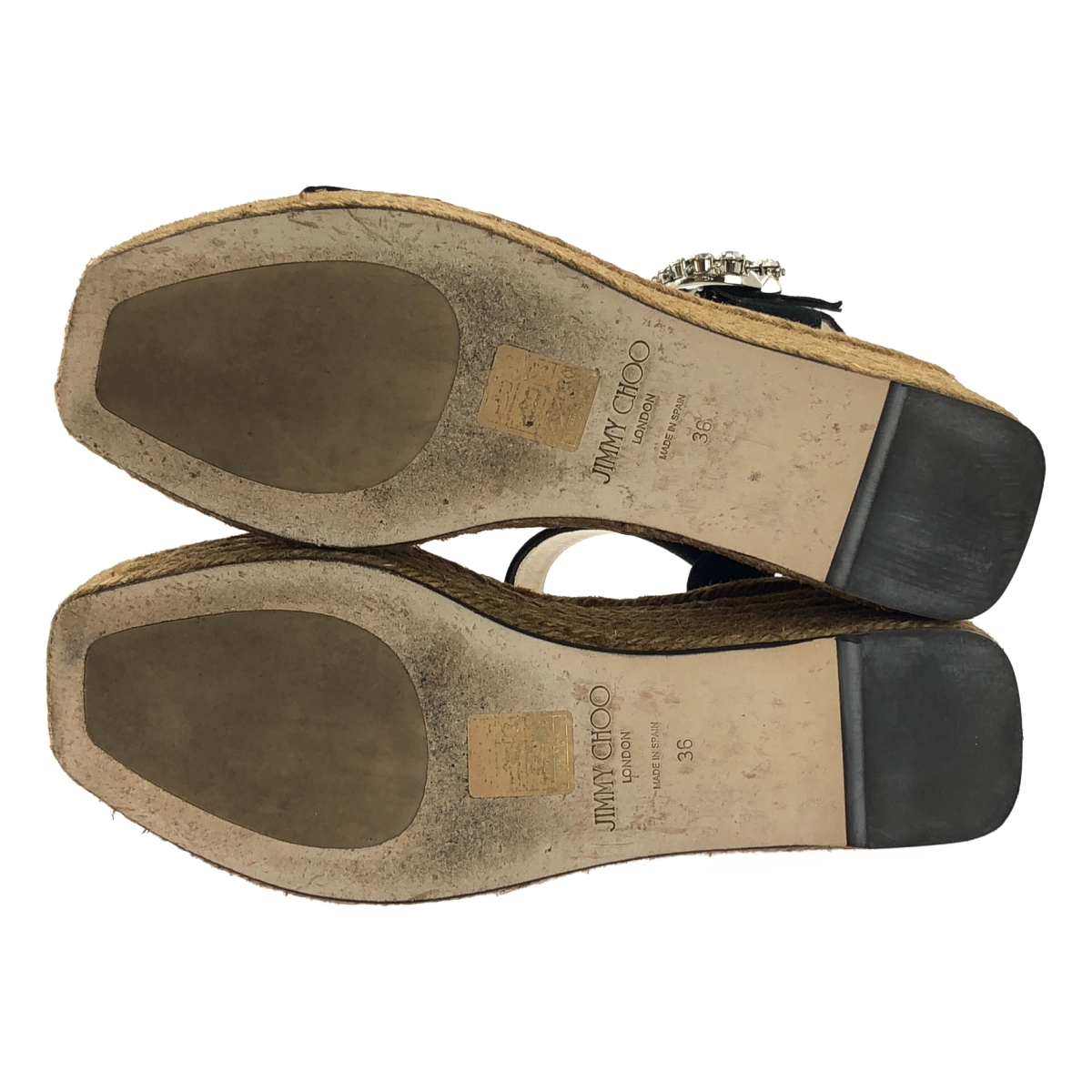 JIMMY CHOO / ジミーチュウ MIRABELLE 70 ミラベル ビジュー装飾 スリングバック ウェッジソールサンダル