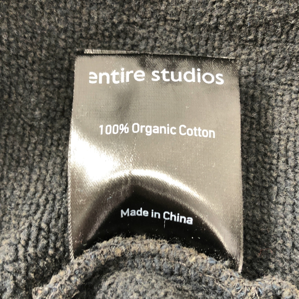 その他 Washed Black full zip cropped 裏起毛 フーディ パーカー