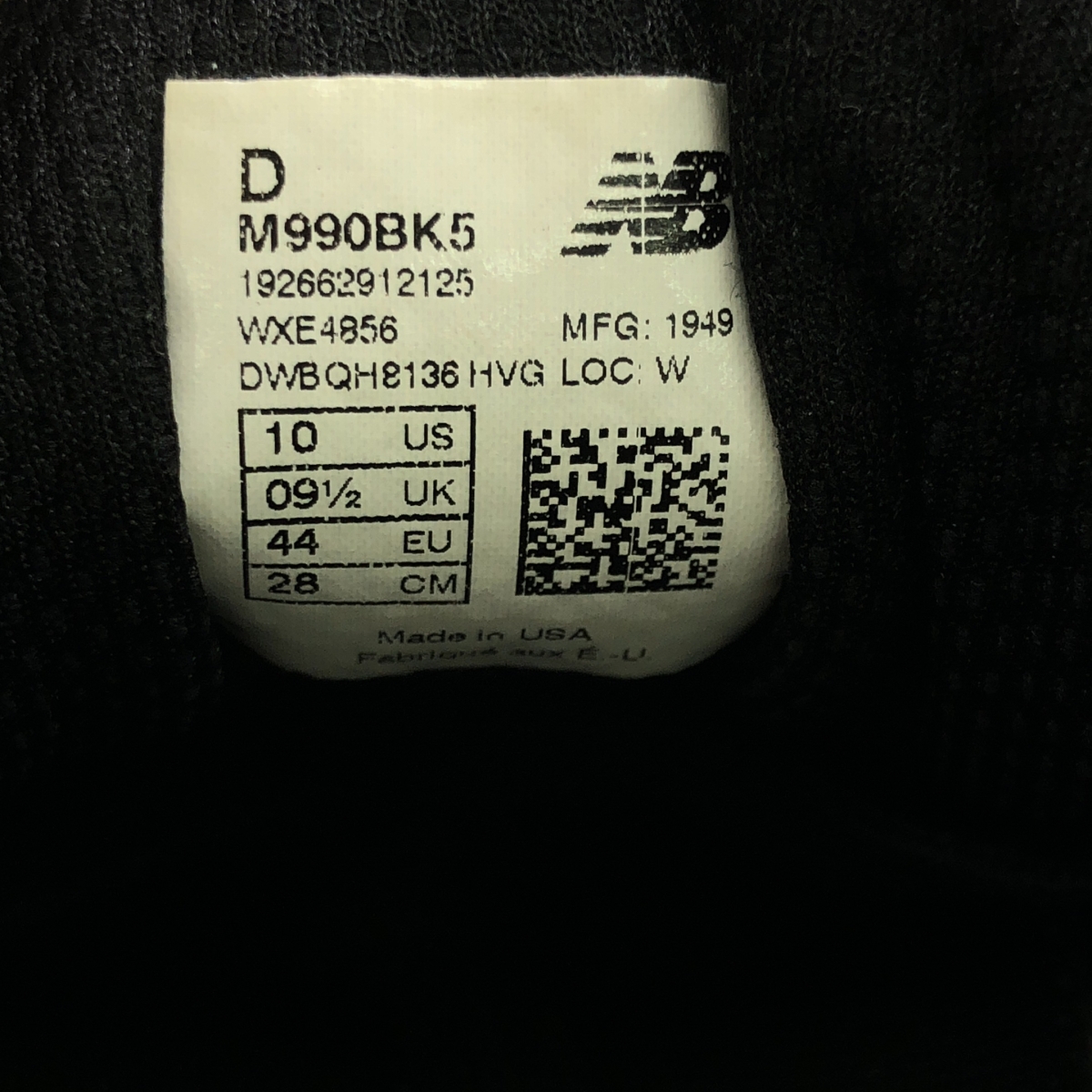 New Balance / ニューバランス M990BK5 990 V5 スニーカー