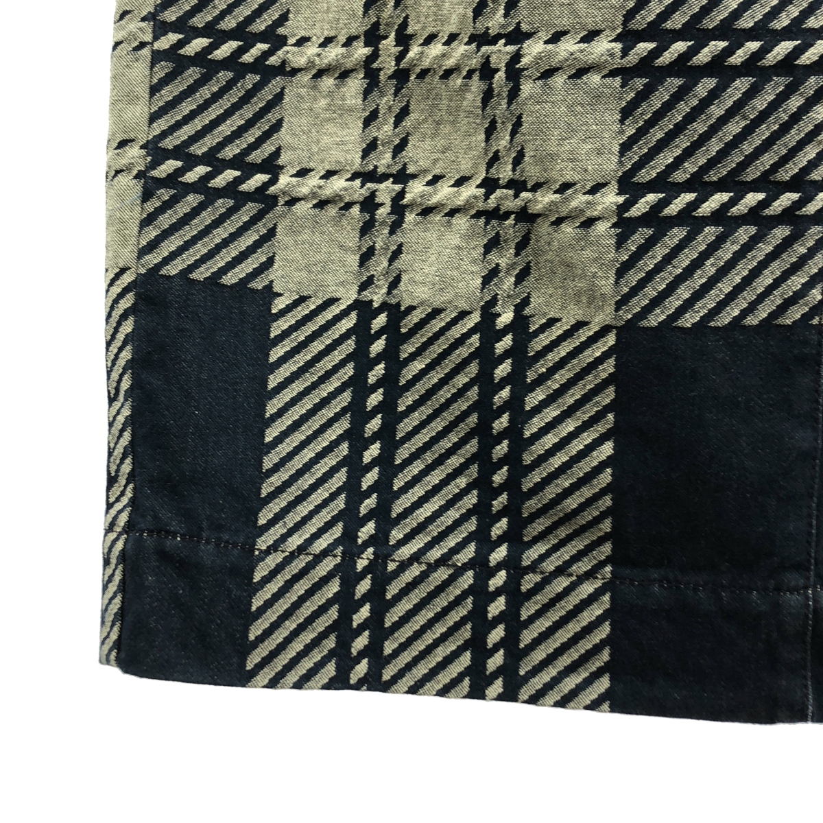 Vivienne Westwood / ヴィヴィアンウエストウッド ジャガード ベルテッド スリット デニムスカート