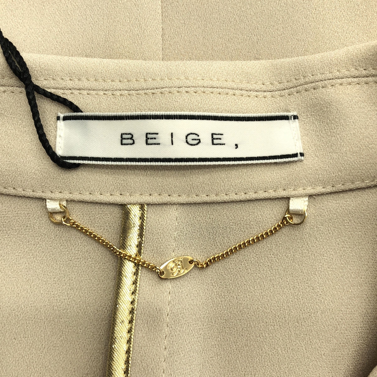 BEIGE, / ベイジ OAK / セットアップ トリアセテート ロゴボタン ダブルブレスト ジャケット / スリット パンツ