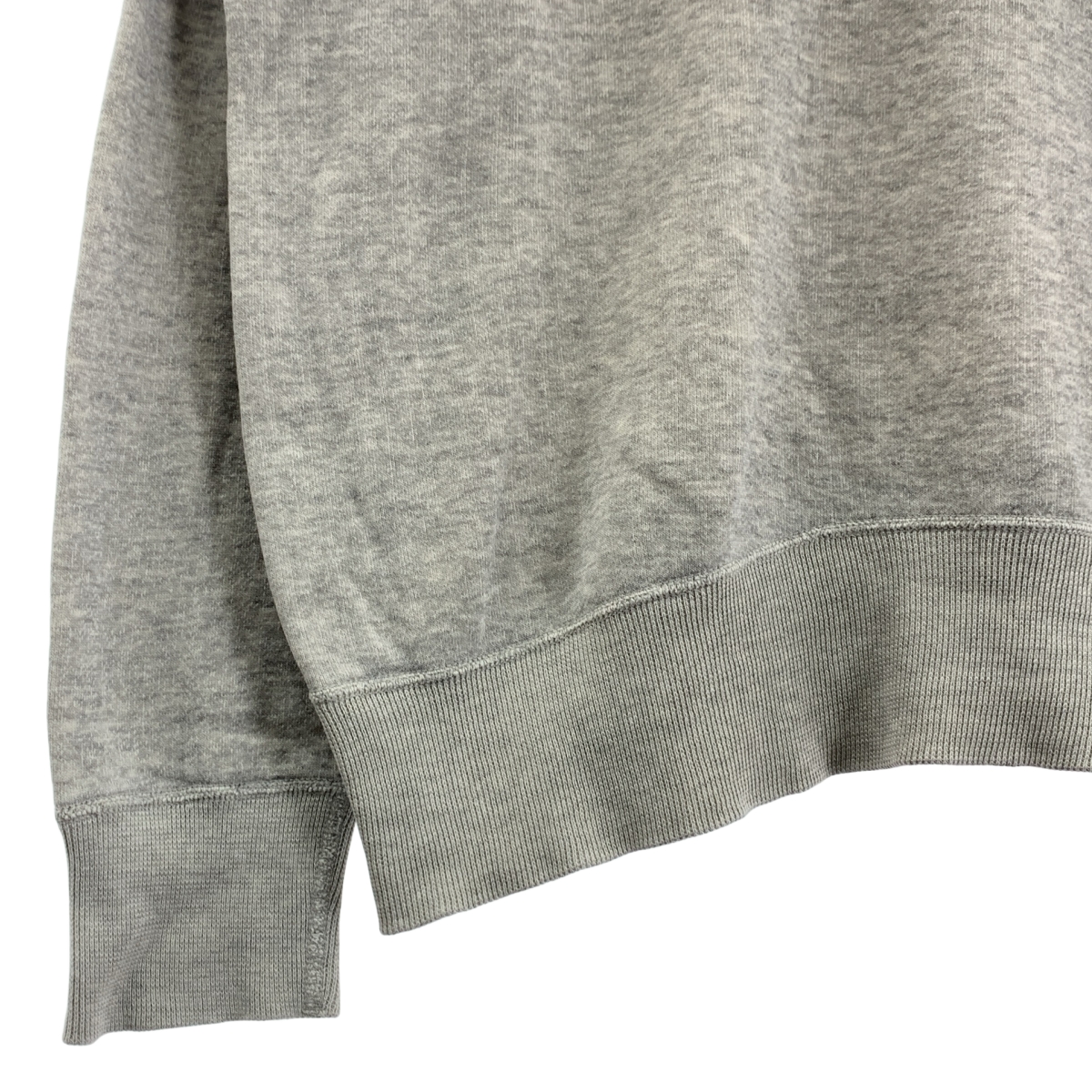 HOLLYWOOD RANCH MARKET / ハリウッドランチマーケット ヴィンテージ加工 Vガゼット クルーネック オーバー スウェット トレーナー