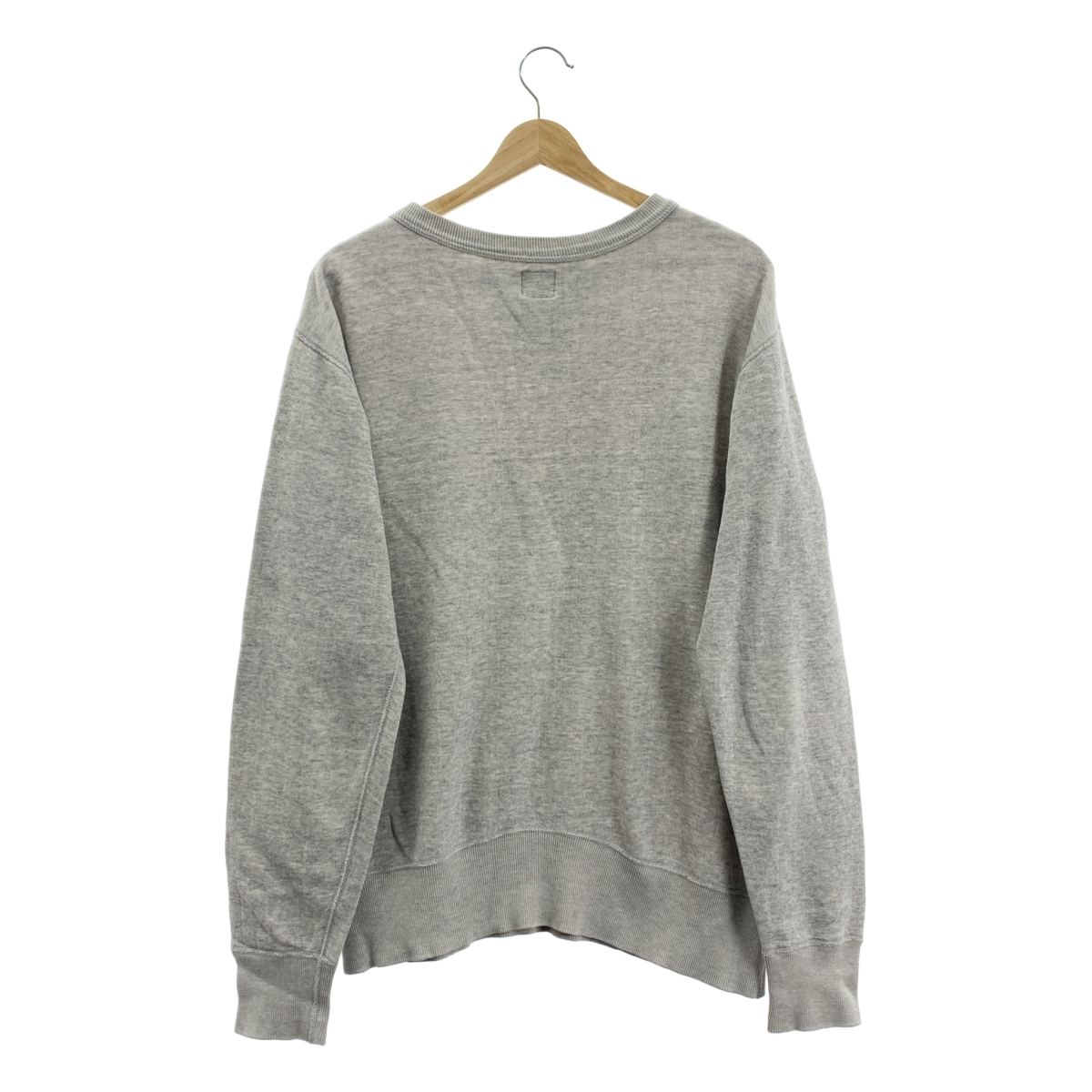 HOLLYWOOD RANCH MARKET / ハリウッドランチマーケット ヴィンテージ加工 Vガゼット クルーネック オーバー スウェット トレーナー