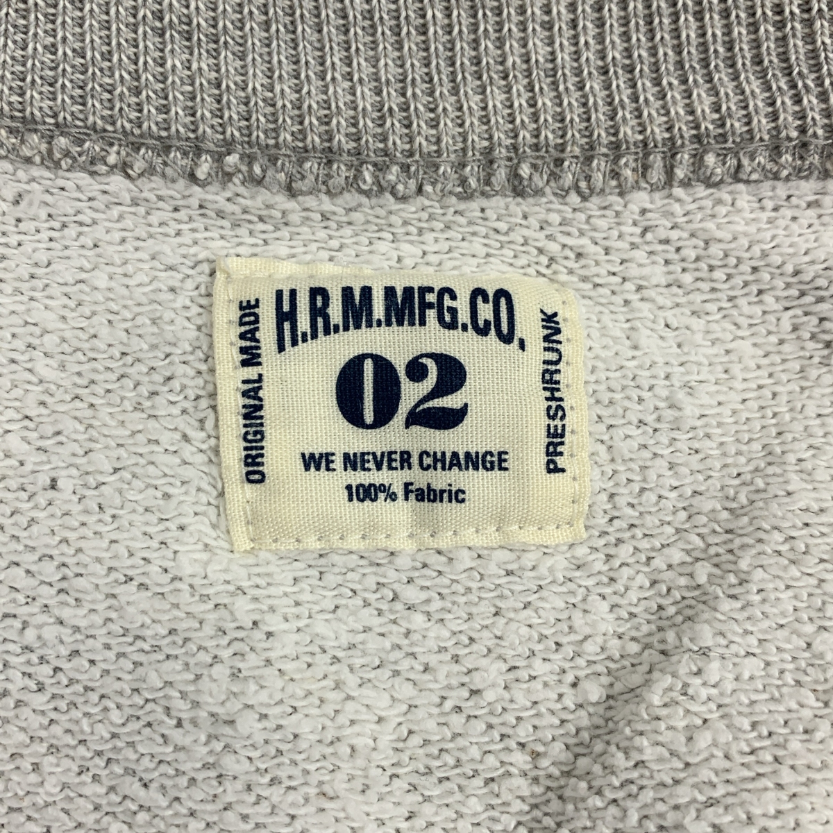 HOLLYWOOD RANCH MARKET / ハリウッドランチマーケット ヴィンテージ加工 Vガゼット クルーネック オーバー スウェット トレーナー