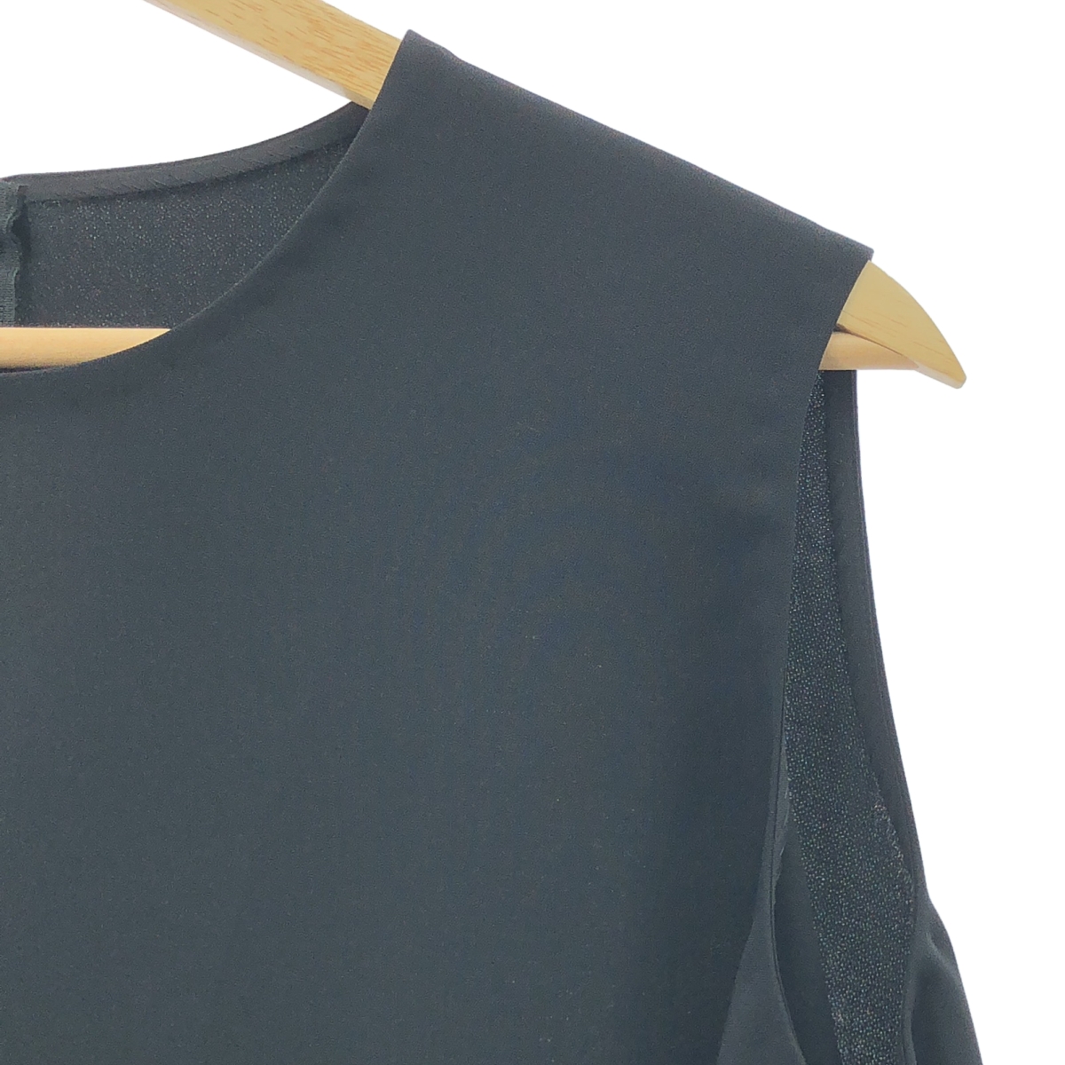 ENFOLD / エンフォルド ドライ ダブルクロス アシンメトリー フレア PO シャツ