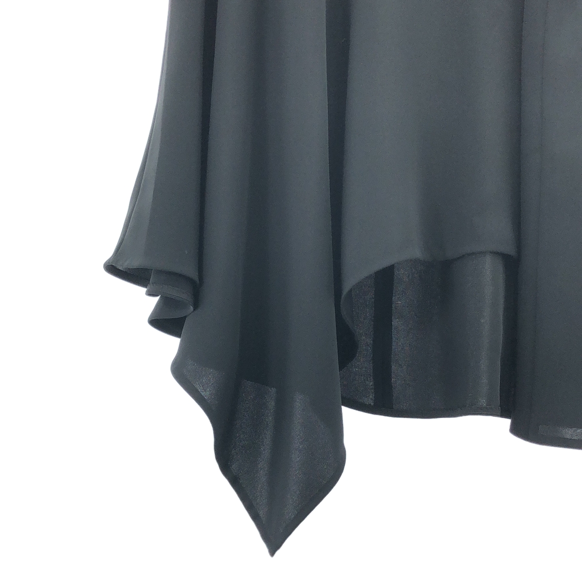 ENFOLD / エンフォルド ドライ ダブルクロス アシンメトリー フレア PO シャツ