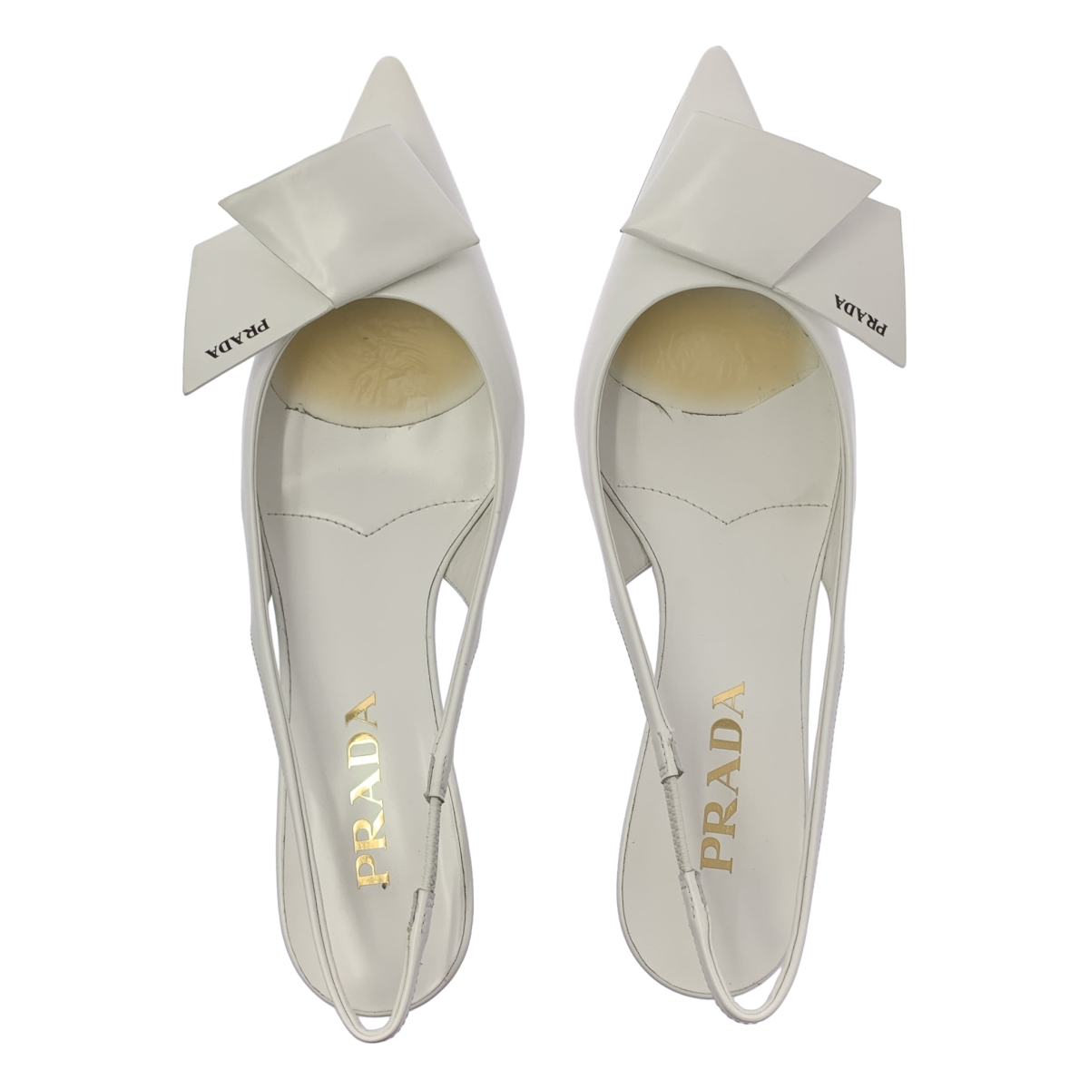 PRADA / プラダ Modellerie リボン スリングバック パンプス