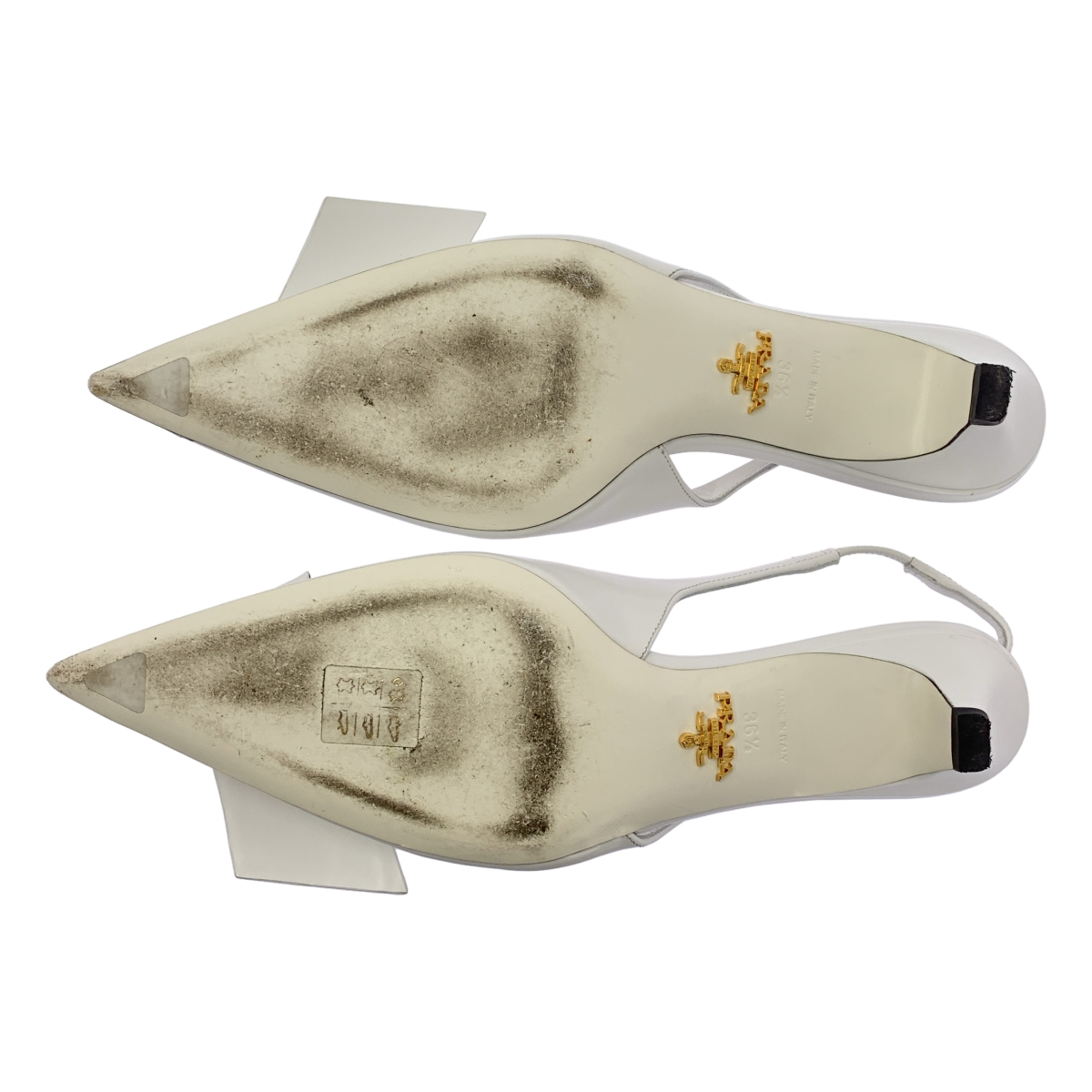 PRADA / プラダ Modellerie リボン スリングバック パンプス