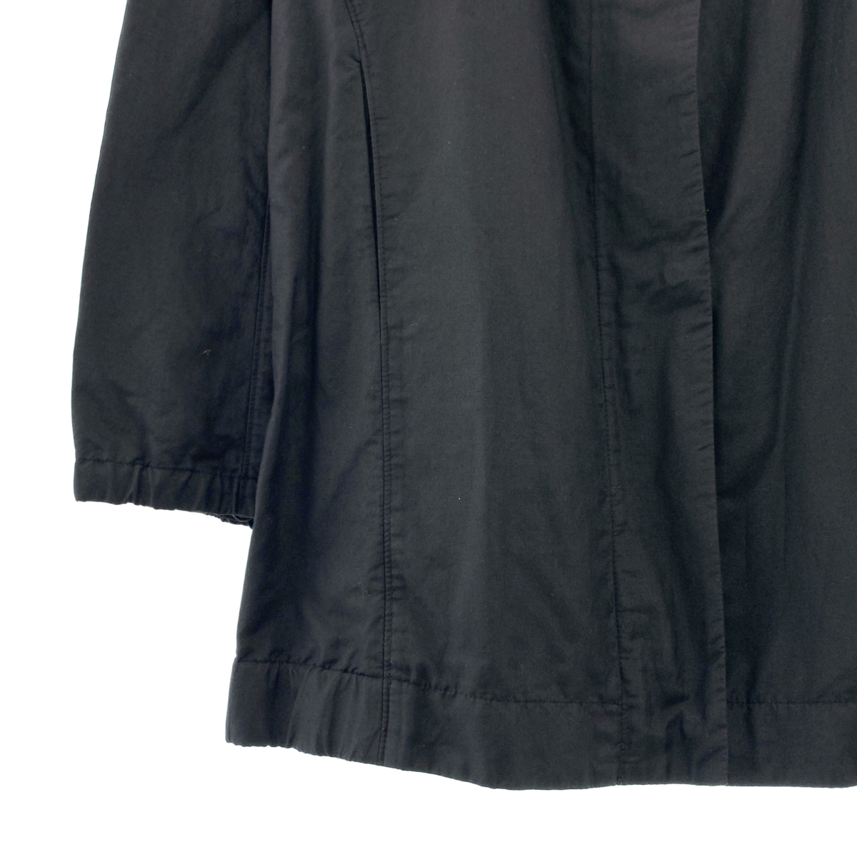 HELMUT LANG / ヘルムートラング HOODED COAT シルク コットン レイヤード コート