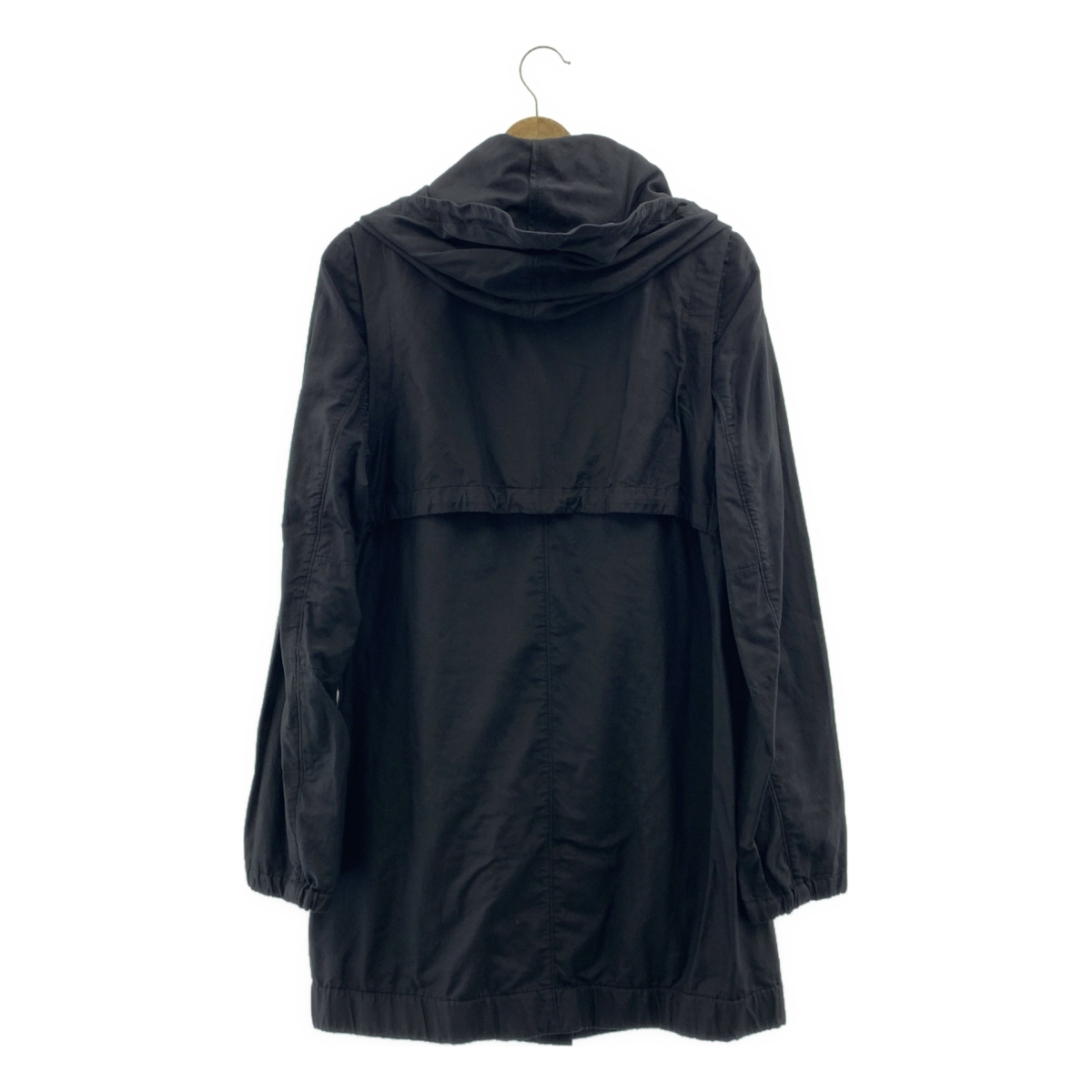 HELMUT LANG / ヘルムートラング HOODED COAT シルク コットン レイヤード コート
